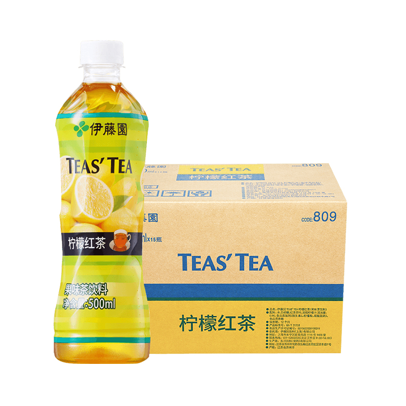 Ivy Garden (ITOEN) lemon black tea honey peach black tea 500ml * 5 bottles 15 bottles of whole box fruity tea drink