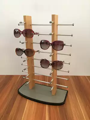 Meiyida single-sided double-row wooden glasses display rack glasses display rack display props