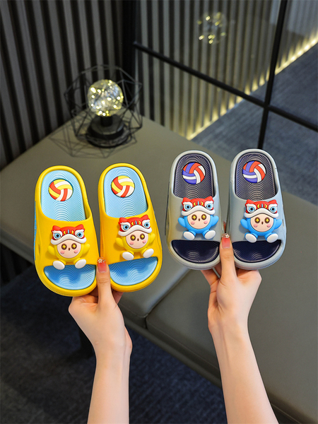 Children's Slippers for Boys, Summer 2026 New Model, Cute Cartoon Design for Girls, Non-Slip Thick-Soled Sandals for Older Kids — 2