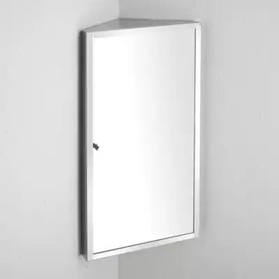 Triangle stainless steel bathroom mirror cabinet mirror box cosmetic room storage cabinet hanging cabinet storage box 7041