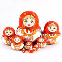 Russian matryoshka doll 10-layer air-dried basswood handmade wooden toys childrens educational toys girls holiday gifts