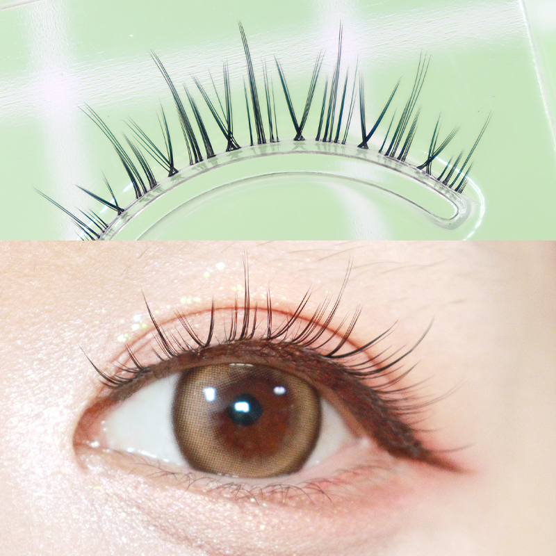 Sherina false eyelashes naturally simulated dense supernatural air fine patch of hair infarction transparent infarction 729