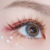 Lông mi giả, trang điểm nude tự nhiên, sinh viên 081, mắt đuôi, lưới dài, lông mi giả đỏ, tự nhiên, dày, trơn, mô phỏng mi dưới giả Lông mi giả