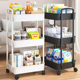 Trolley snack storage rack dormitory floor kitchen multi-layer mobile ຫ້ອງນ້ໍາ toy storage ຕູ້ bookshelf