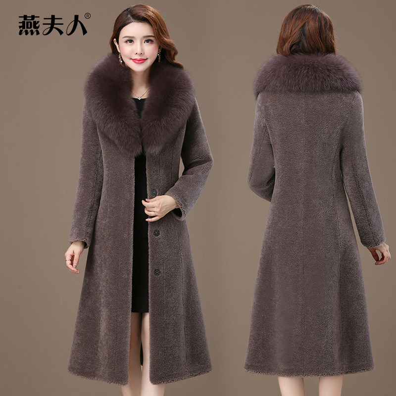 Sheep Wool Coat Women 2022 New Winter Particle Wool Fox Fur Haining Fur Composite Fur Integrated Coat 