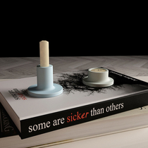 Round creative candle holder cement silicone mold aromatherapy candle holder home decoration ornament handmade DIY silicone mold