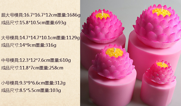 3d sen hình dạng khuôn tròn nến thực phẩm lớp silicone khuôn DIY tự làm xà phòng xà phòng fondant trang trí khuôn bánh kẹp tàn ong bằng điện