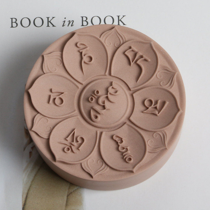 Handmade soap mold silicone stereo six words verbal round shape soap soap soap diy custom soap mold
