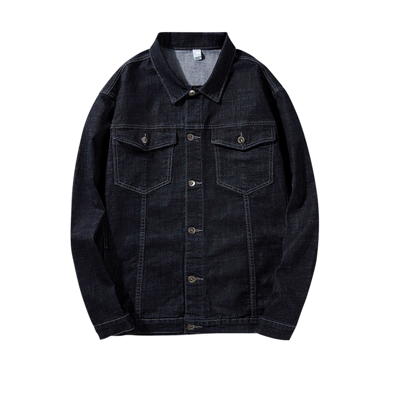 anh béo kích thước lớn áo denim jacket nam chất béo cộng với chất béo thêm vào các chất béo thủy triều thường lỏng lẻo chàng béo mùa xuân mới.