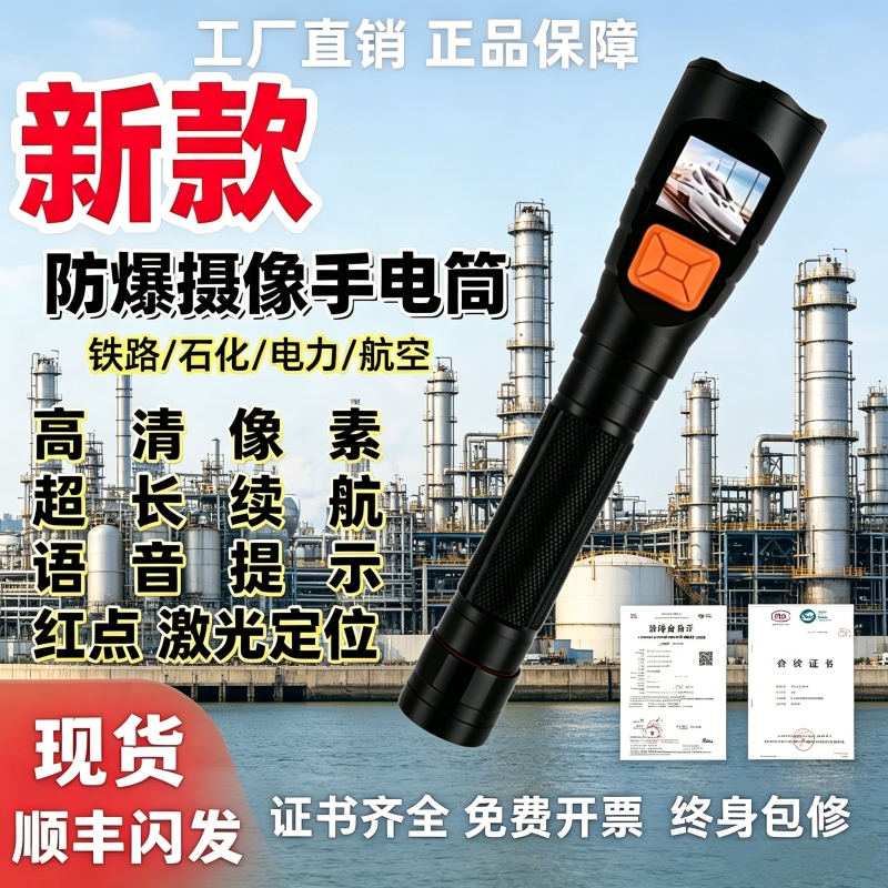 New Model Rongdeng Rjw8863 Multi-Functional Explosion-Proof Camera Flashlight for Video Surveillance, Railway and Petrochemical Inspection and Recording New Model Rongdeng Rjw8863 Multi-Functional Explosion-Proof Camera Flashlight for Video Surveillance, Railway and Petrochemical Inspection and Recording
