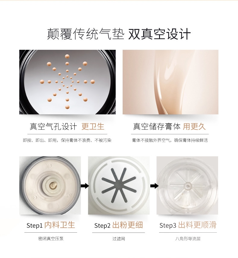 Kem nền Niuerjing City Metal Air Cushion Foundation Kem dưỡng ẩm che khuyết điểm lâu trôi Không thấm nước và chống mồ hôi Trang điểm BB Cream - Nền tảng chất lỏng / Stick Foundation kem nền loreal