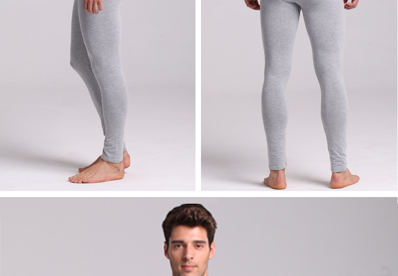 Quần áo nam mùa thu Mengbang cổ tròn áo cotton đáy quần nam rộng mỏng áo dài tay đơn mảnh đồ lót cơ bản - Áo ấm áo bra