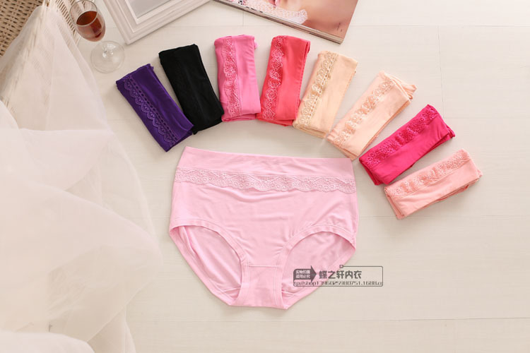 Full ba túi của phụ nữ siêu cộng với chất béo XL chất béo mm tóm tắt màu rắn gợi cảm bên nữ quần lót lọt khe nữ đẹp