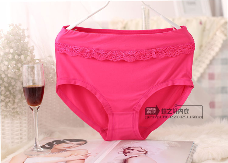Full ba túi của phụ nữ siêu cộng với chất béo XL chất béo mm tóm tắt màu rắn gợi cảm bên nữ quần lót lọt khe nữ đẹp