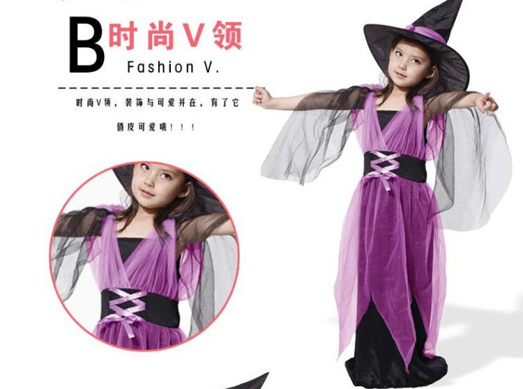 Trang phục cosplay Halloween trang phục trẻ em mới Quần áo trẻ em Quần áo Halloween trang phục phù thủy cho trẻ em đầm công chúa tutu
