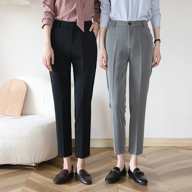 (Town Shop Women Pants) Spring Summer Seasons can be worn in work Career Interview Western Pants Women 90% casual pants workpants
