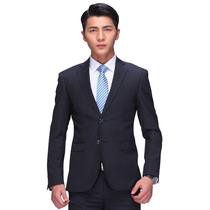 Suit suit suit men slim youth business casual striped suit job job job interview suit fall