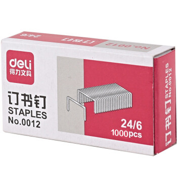 deli staples Universal No 12 staples 24 6 25 pages 10 boxed 0012 Ten