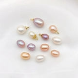 Натуральные бусины из жемчуга ручной работы, серьги, ожерелье, подвеска, аксессуары