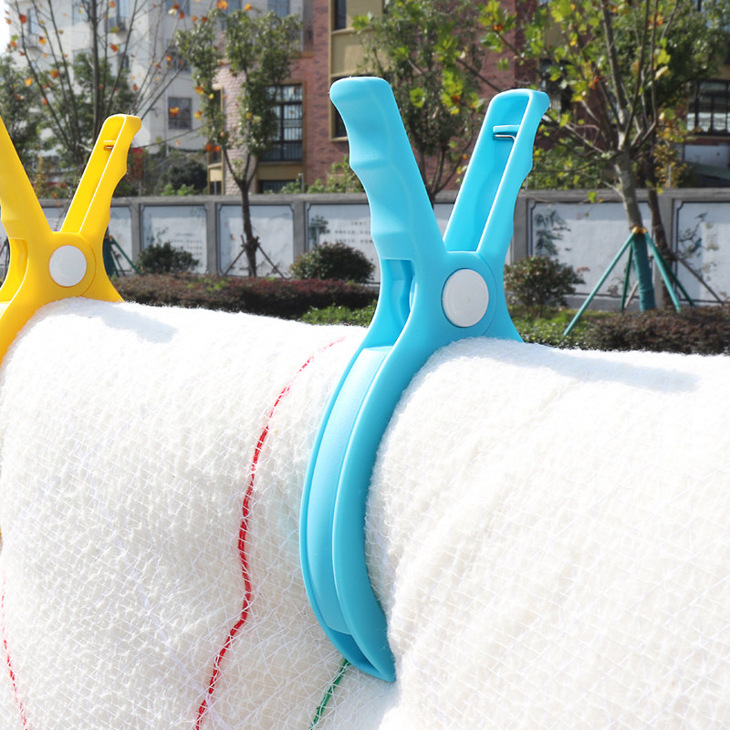 Ultra large number clip plastic sunning clothespin powerful fixing windproof cool hanger sunning clothes dry cotton quilts for domestic