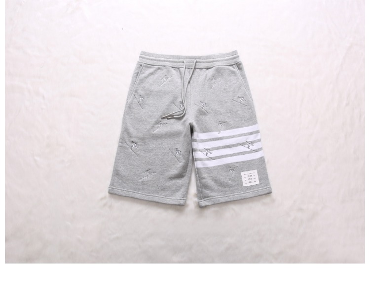 18 năm mới quần short nhuộm sợi tb phiên bản giới hạn phiên bản trượt tuyết Slim giản dị thương hiệu thể thao thủy triều châu Âu và Mỹ quần áo thể thao nam