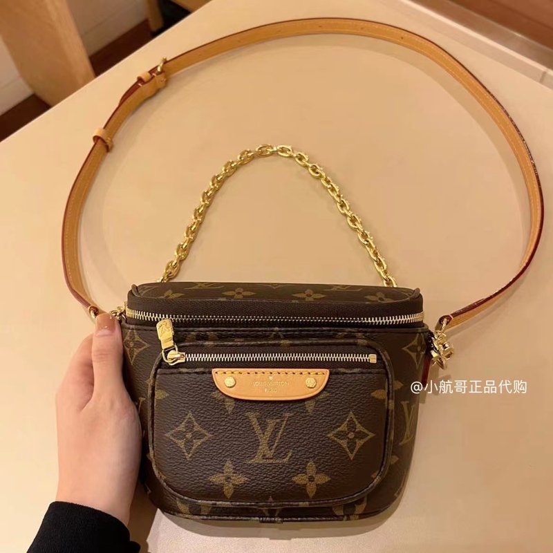 Lv Mini Bumbag New Mini Monogram Waist Bag Chest Bag Crossbody Underarm Bag
