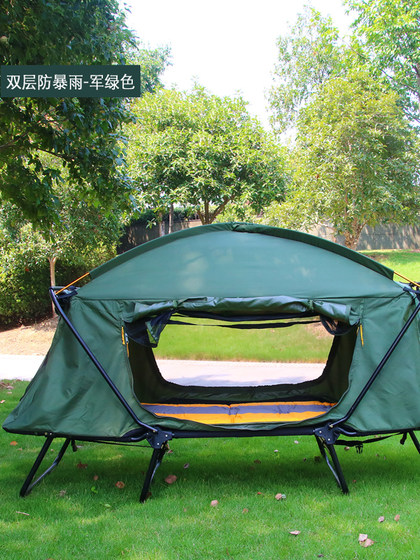 Tent for Outdoor Camping, Rainproof, Thickened, Double-Layer, Cold-Proof, Fishing-Specific, Elevated Tent, Storm-Proof, for Two People