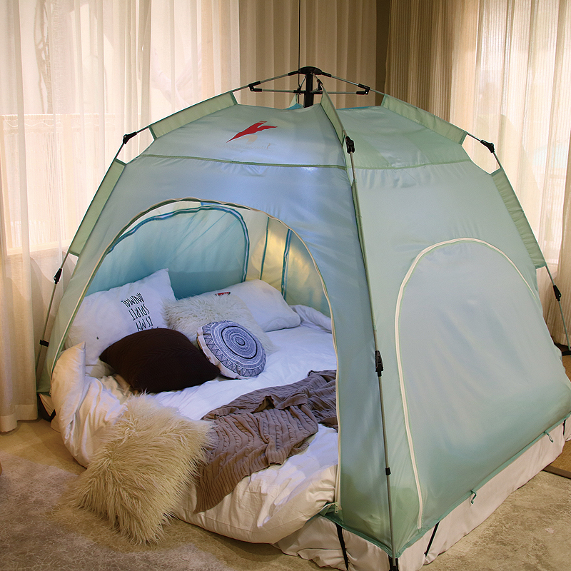 Fully automatic children's indoor bed winter tent warm windproof mosquito tent dormitory thick tent