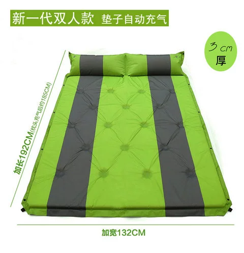 Cắm trại ngoài trời có thể được khâu bằng gối bơm hơi tự động Đệm ngủ di động ngoài trời ăn trưa nghỉ mat mat lều lều - Thảm chống ẩm / Mat / Gối