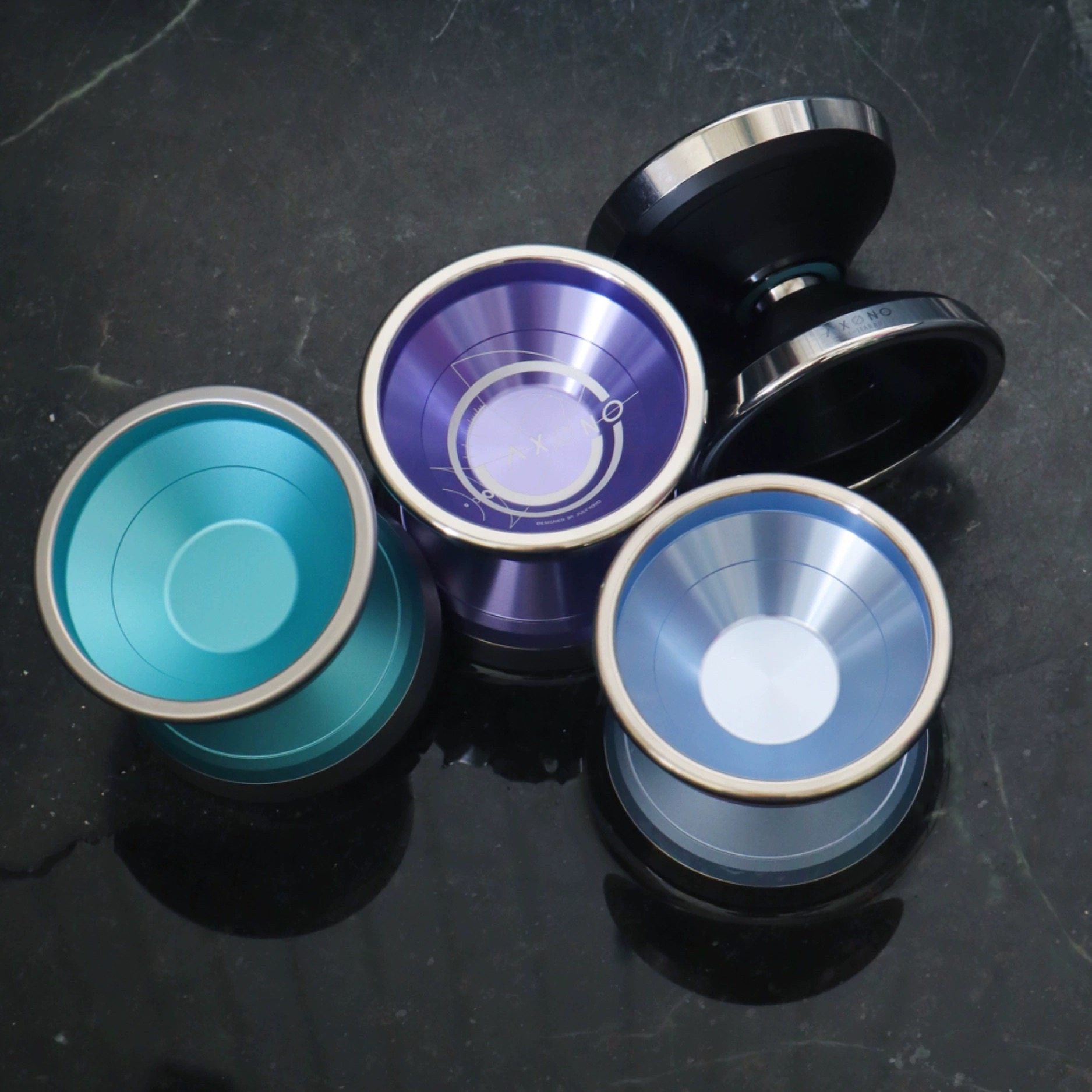 Измеритель оси Yo-yo AXONO Июль Йо-йо сверхширокое кольцо из нержавеющей стали высокого класса JULYYOYO