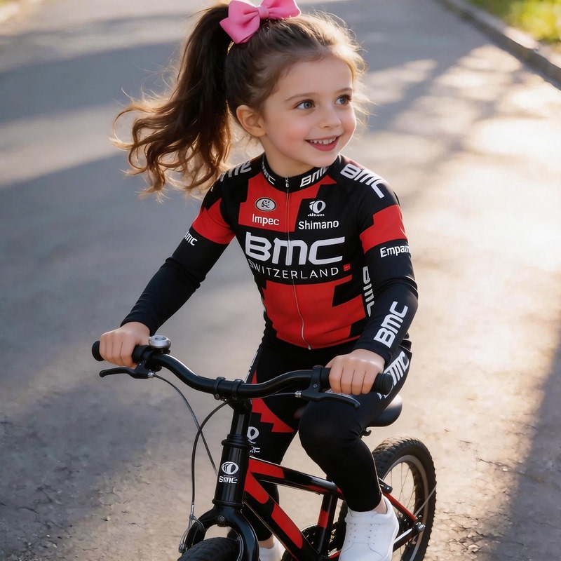 Cycling Clothing Quick-Drying Children's Unisex Spring and Summer Balance Bike Long-Sleeve Set Professional Bicycle Performance Roller Skating Sportswear