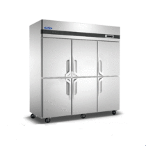 Stars QZ1 6L6 Commercial Freezer Six Doors Kitchen Fridge Stainless Steel Freezer Standard Subsection Greensda Direct