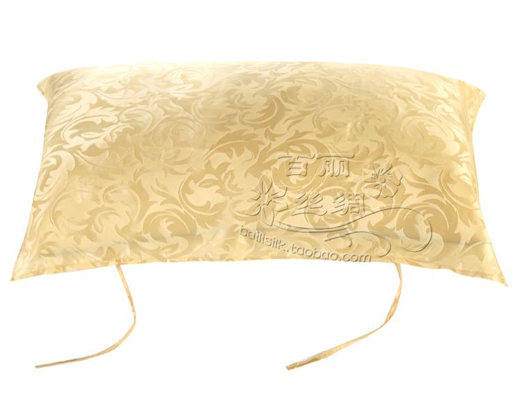 Hàng Châu Silk 100% lụa gối tinh khiết lụa gối ren gối vẻ đẹp màu xanh Giá trị đặc biệt - Khăn gối áo gối lụa