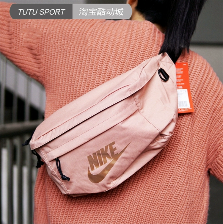 NIKE TECH HIP GÓI Bạc hà Màu xanh lá cây Đàn ông và phụ nữ túi đeo vai Messenger túi thắt lưng BA5751 - Túi