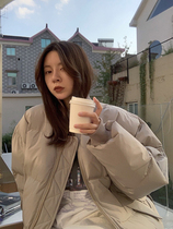 LIL CHER baseball cotton-padded women 2021 Winter new Korean version of loose casual short bread clothes thick cotton coat