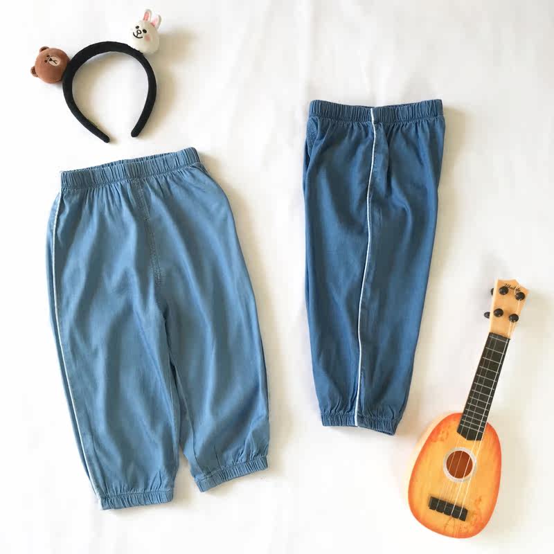 Children's Anti-mosquito Pants Summer Thin male girls loose comfort long pants for children Sleeping Pants Home Pants Conditioning Pants