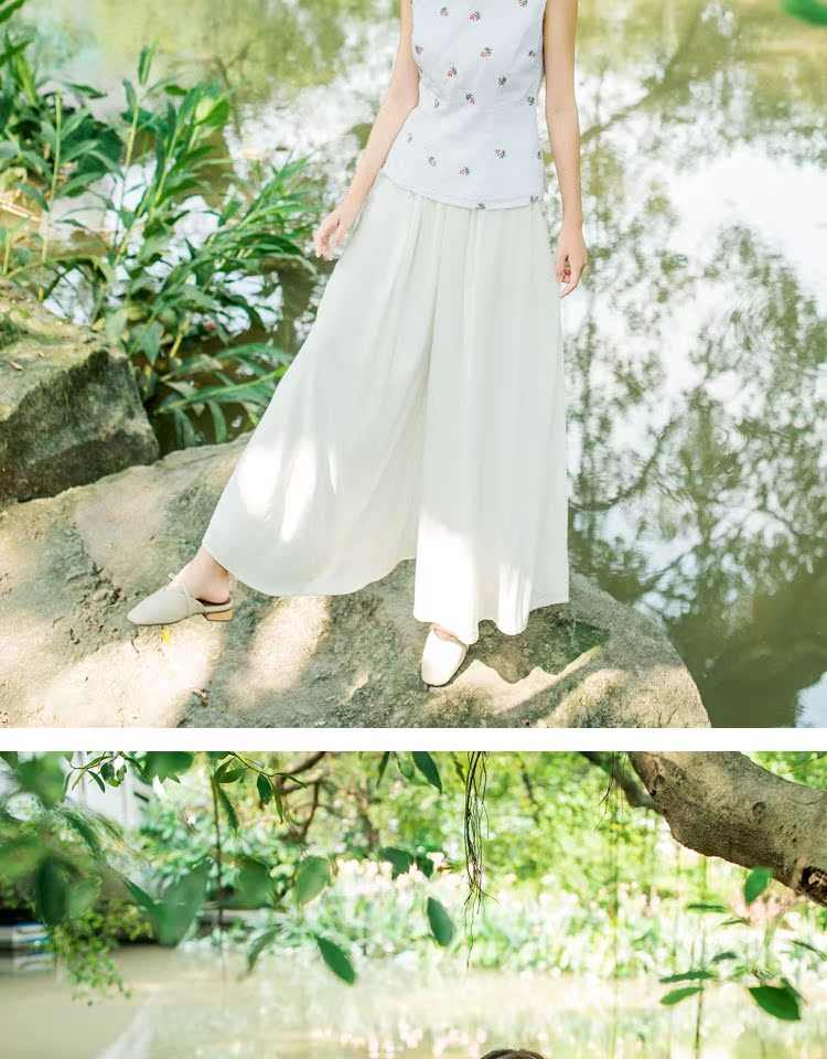 裴 Mùa hè 2019 áo khoác nữ phong cách Trung Quốc retro Áo vest mỏng bằng vải lanh thêu tay không tay Y381 - Áo vest áo kiểu nữ đẹp