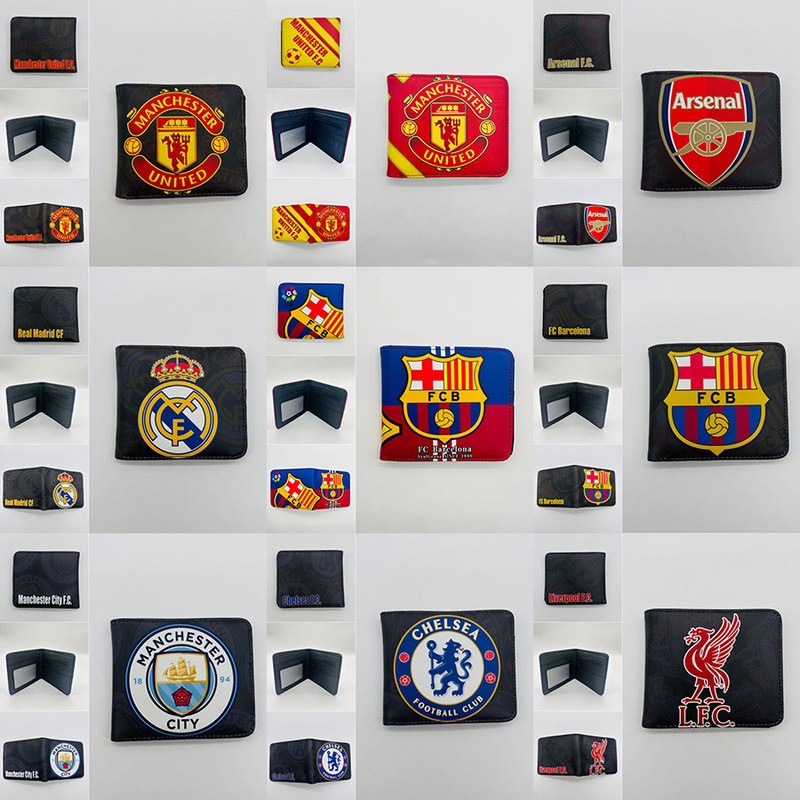 New International Football Club Wallet Real Madrid Manchester United Football World Cup Men's Wallet Card Holder Coin Purse