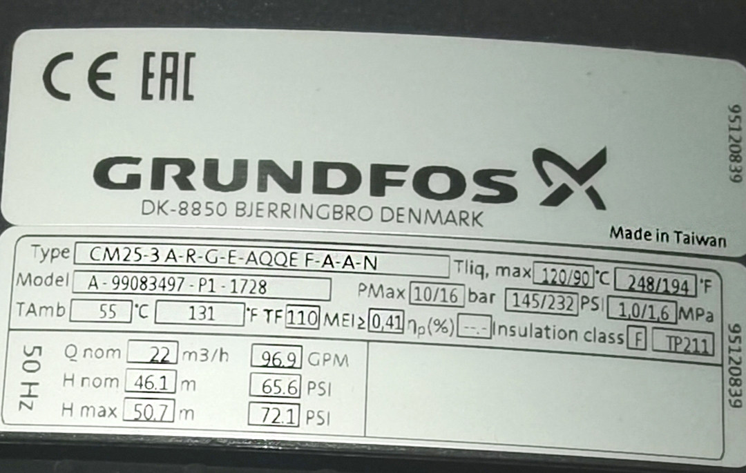Бустерный насос grundfos格兰富不锈钢水泵cm25-4a/25-2/25-3/25-1增压泵循环泵
