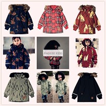 Swedish mini series with the same paragraph boys and girls autumn and winter waterproof ski suits ins baby hooded jacket cotton clothes cotton clothes