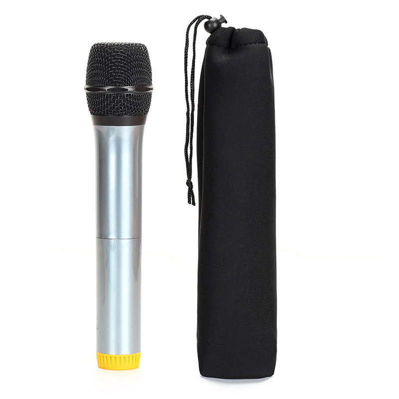 Microphone shockproof dust-proof portable protective sleeve pumping rope beam opening self-slapping rod cloth bag sub-thickened containing bag