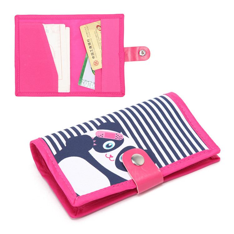 External Travel Lovely Cartoon Passport Protection Set Multi-function Bill Claim Card Package