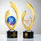 Metal Crystal Trophy Business Cooperation Outstanding Employee Sports Competition Company Event Creative Medal Honor Commemoration