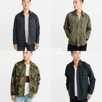 Mỹ Abercrombie Fitch nam af quilted áo sơ mi dụng cụ áo khoác M65 áo khoác 212510 - Áo khoác áo khoác nam đẹp 2020