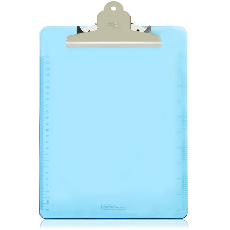 Deli 9252a4 board clip stationery transparent plastic folder data splint pad tablet clip