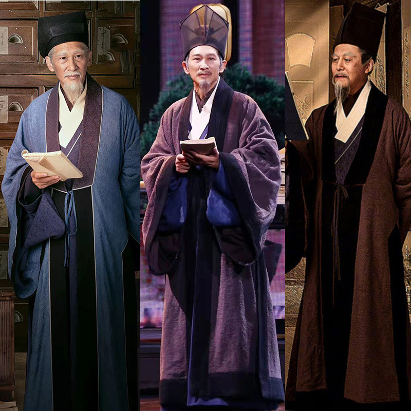 Ming Dynasty Ancient Costume Hanfu for Gentlemen, Commoners, Scholars, Doctors, and Officials; Theatrical Costumes for Li Shizhen and Wang Yangming