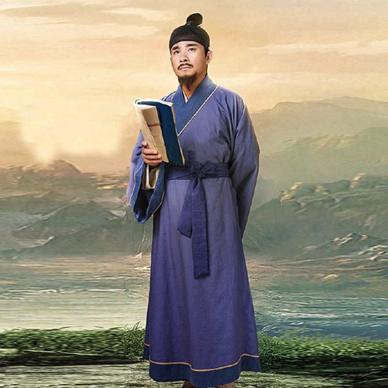 Chinese Clothing from the Ming Dynasty, Similar to Those in Ancient Hanfu Texts, Ming Dynasty Xu Xiake Clothing, Performance Costumes, Commoner Men's Theatrical Costumes