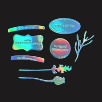 Russian label flowers and plants handmade diy handbook greeting card material