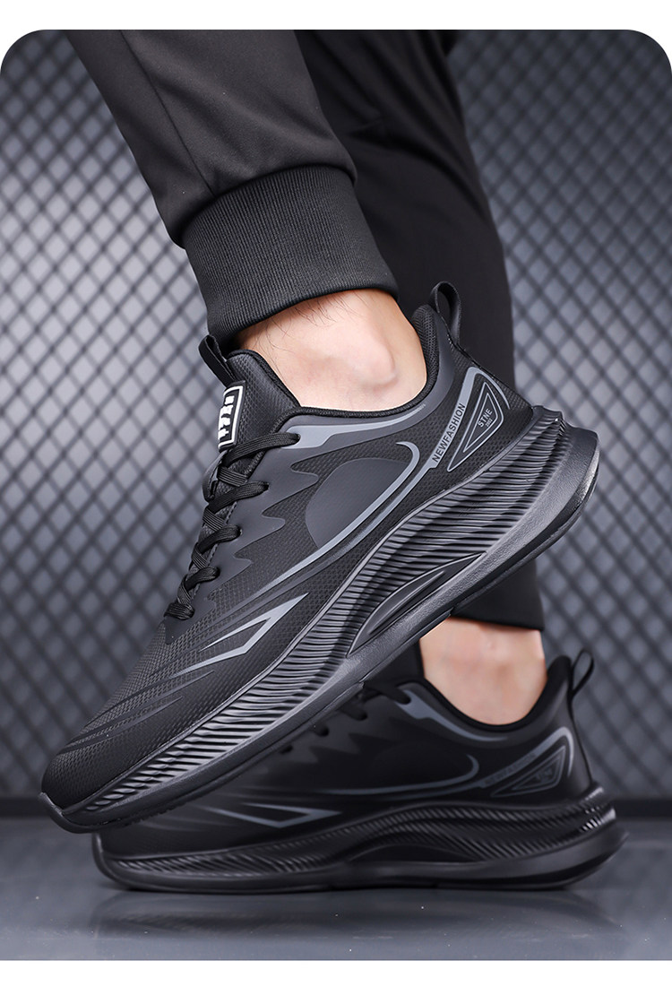 Ling Shi 2026 Summer New Men's Sports Lightweight Soft Sole Student Breathable Mesh Running Shoes_voghion.com