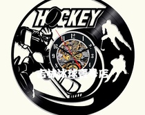 Spot ice hockey player mute wall clock ice hockey hockey supplies